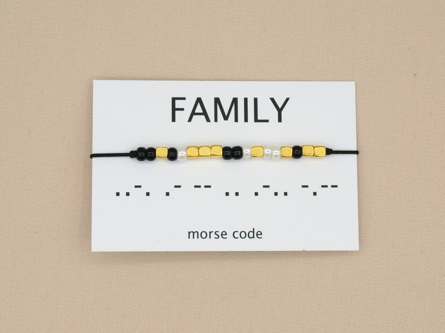 Morse code armband family